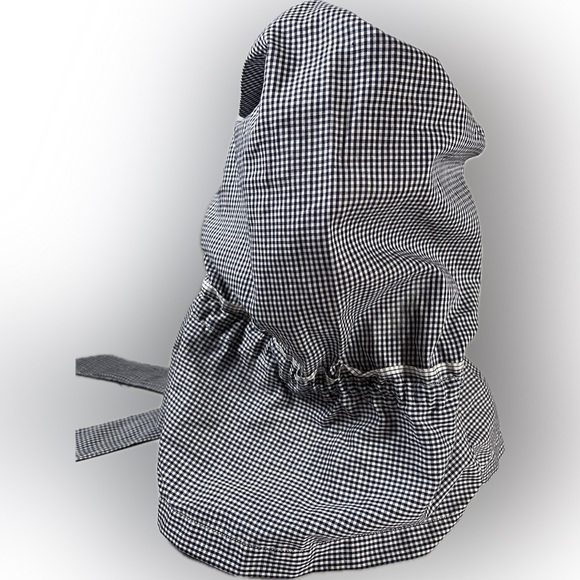 Vintage / Handmade BLUE/WHITE
CHECK Prairie SUNBONNET Pioneer
COSTUME Sun Hat - Picture 6 of 10